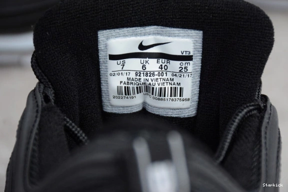 97 BLACK NIKE WHITE OG MAX 921826-001 AIR 0727